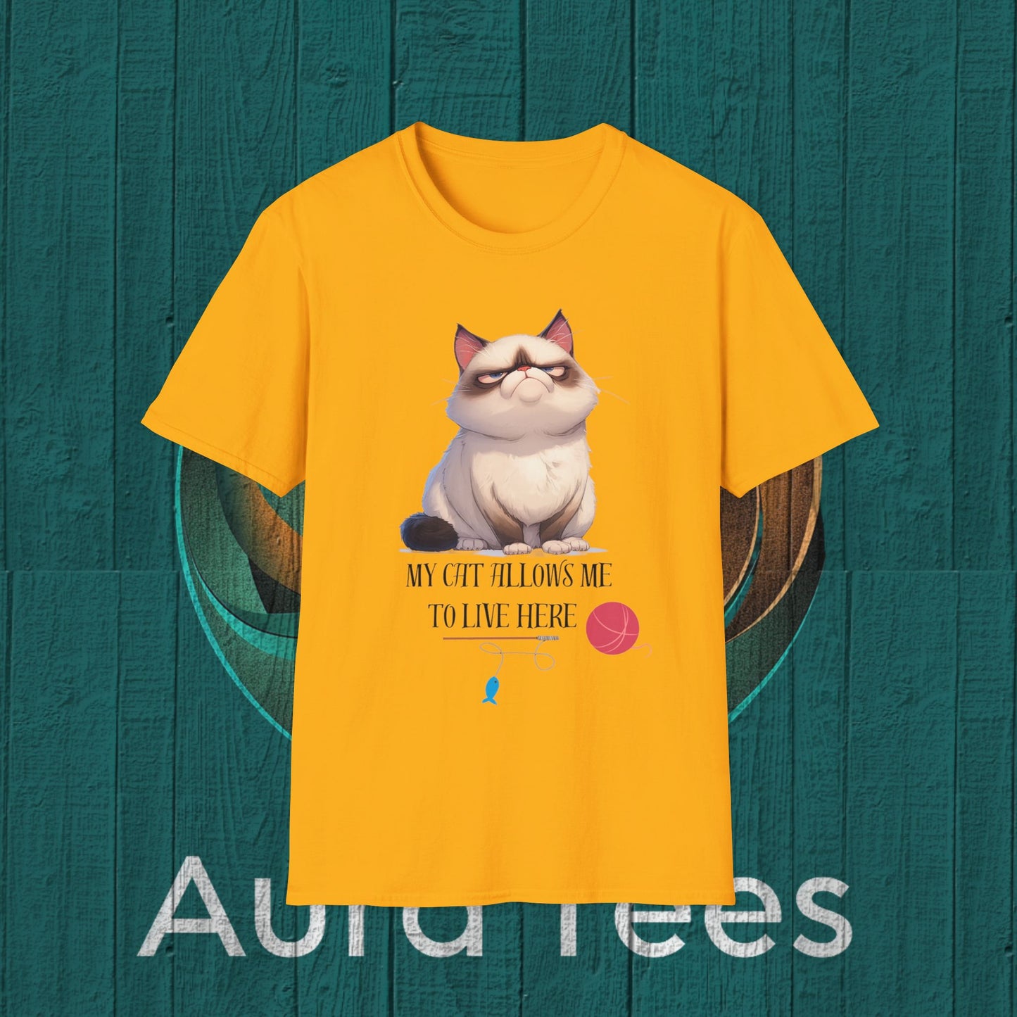 my cat allows me tee