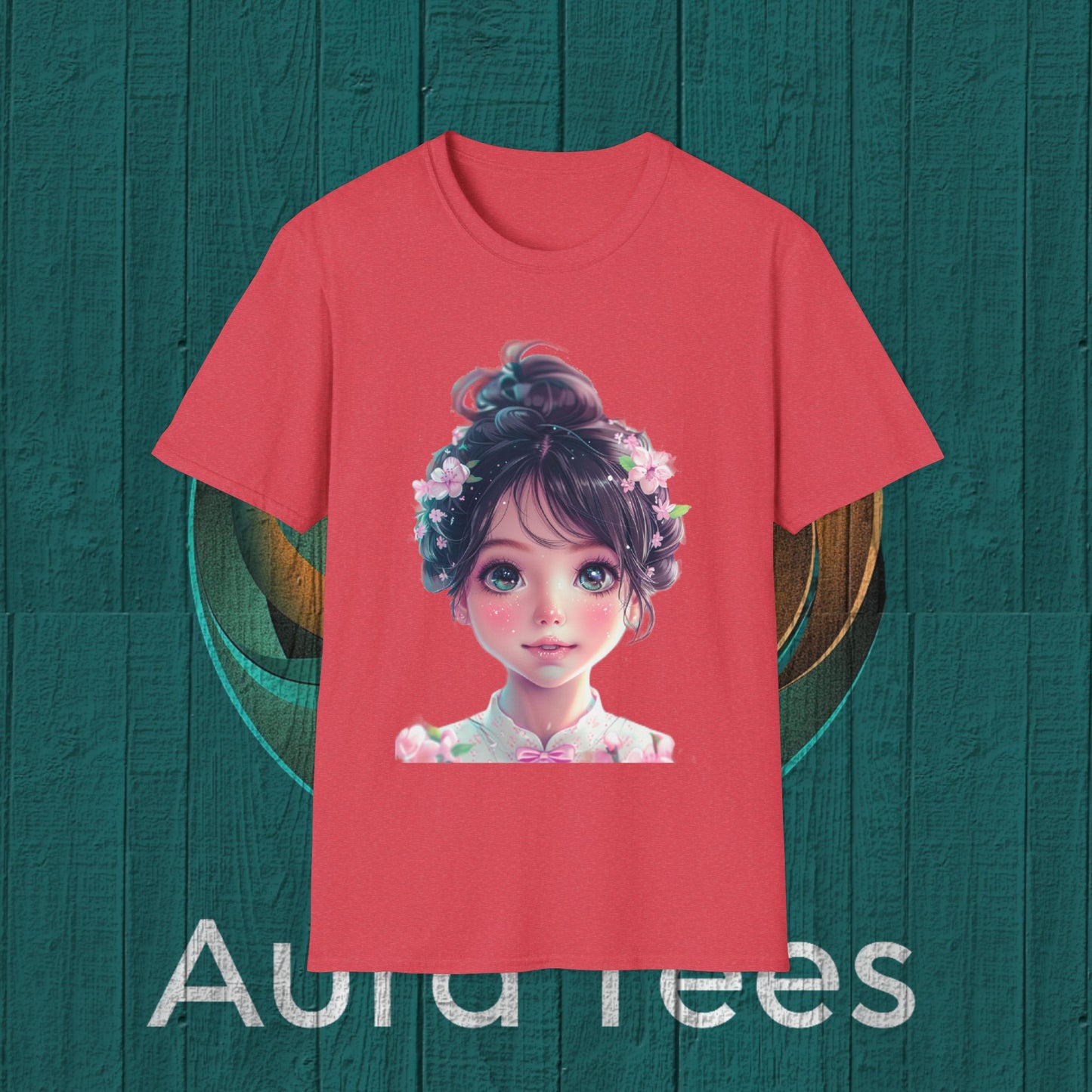 niji cute bishoujo with blossoms tee