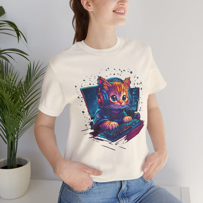 Cat gamer tee