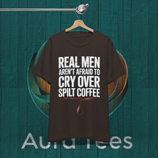 real men coffee tee