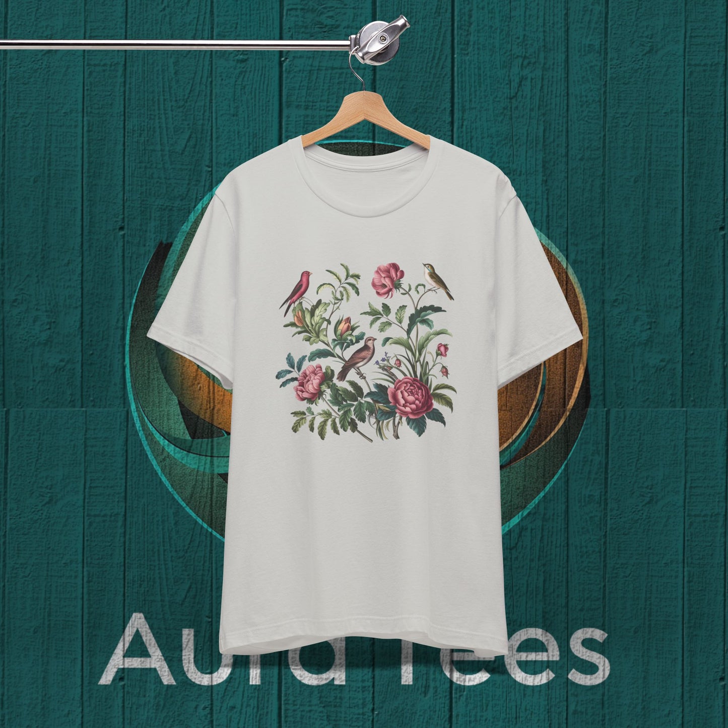 vintage floral birds tee