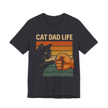 cat dad life tee