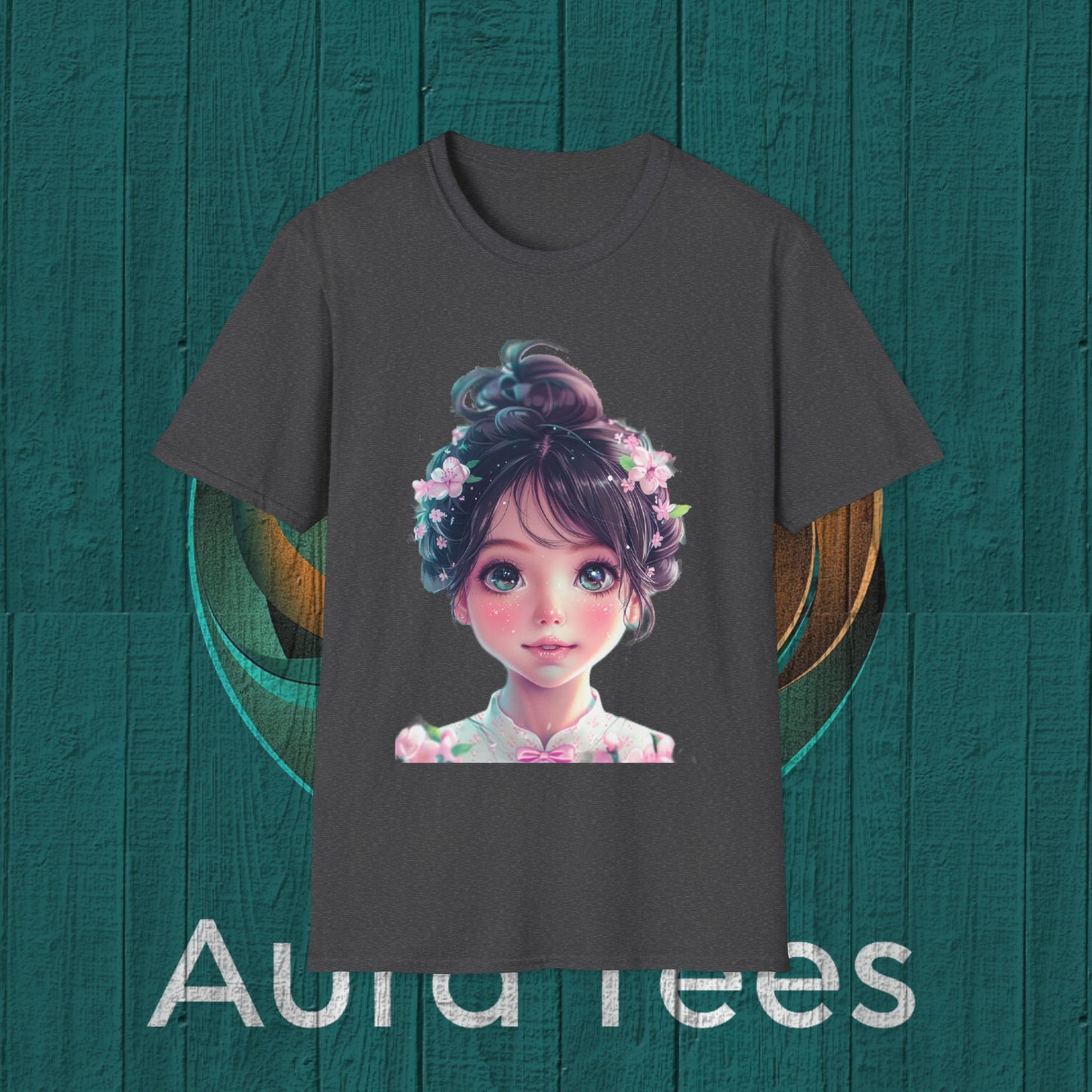 niji cute bishoujo with blossoms tee