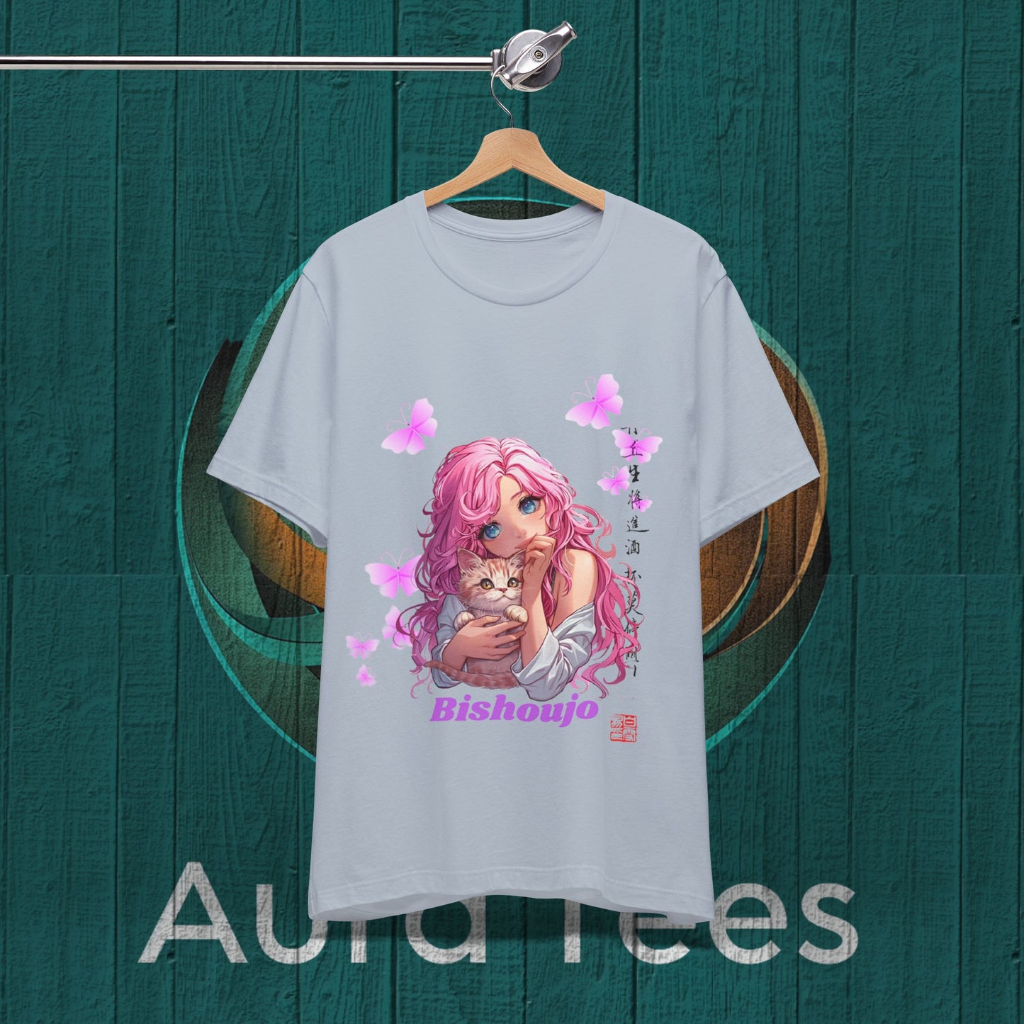 pink bishoujo kitten tee