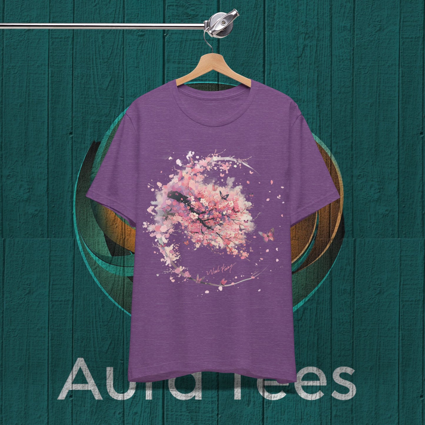 niji Pink blossoms and flight tee
