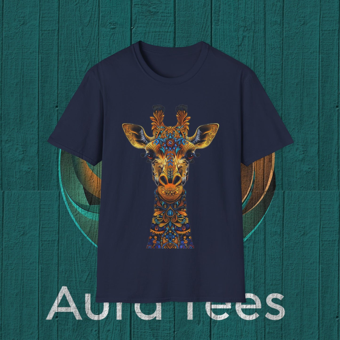 giraffe design tee