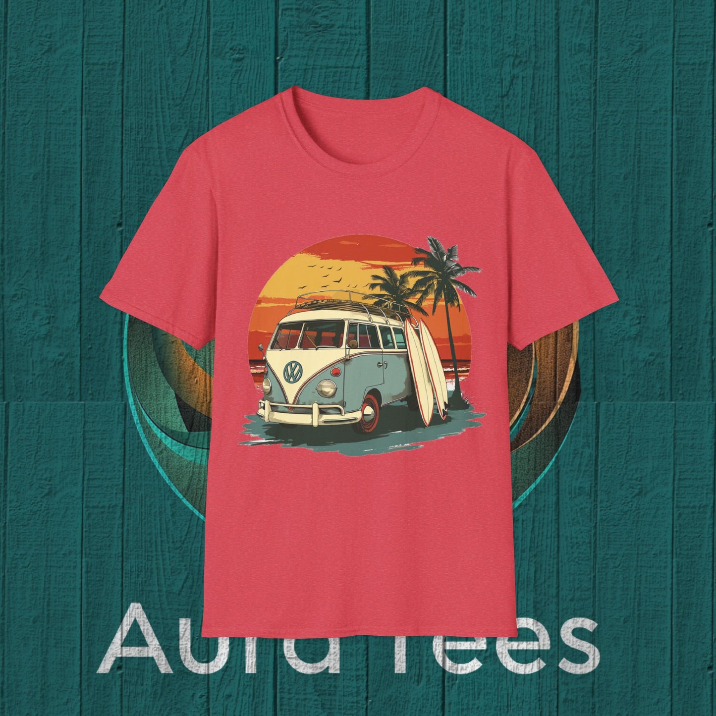 vintage retro vw surf tee