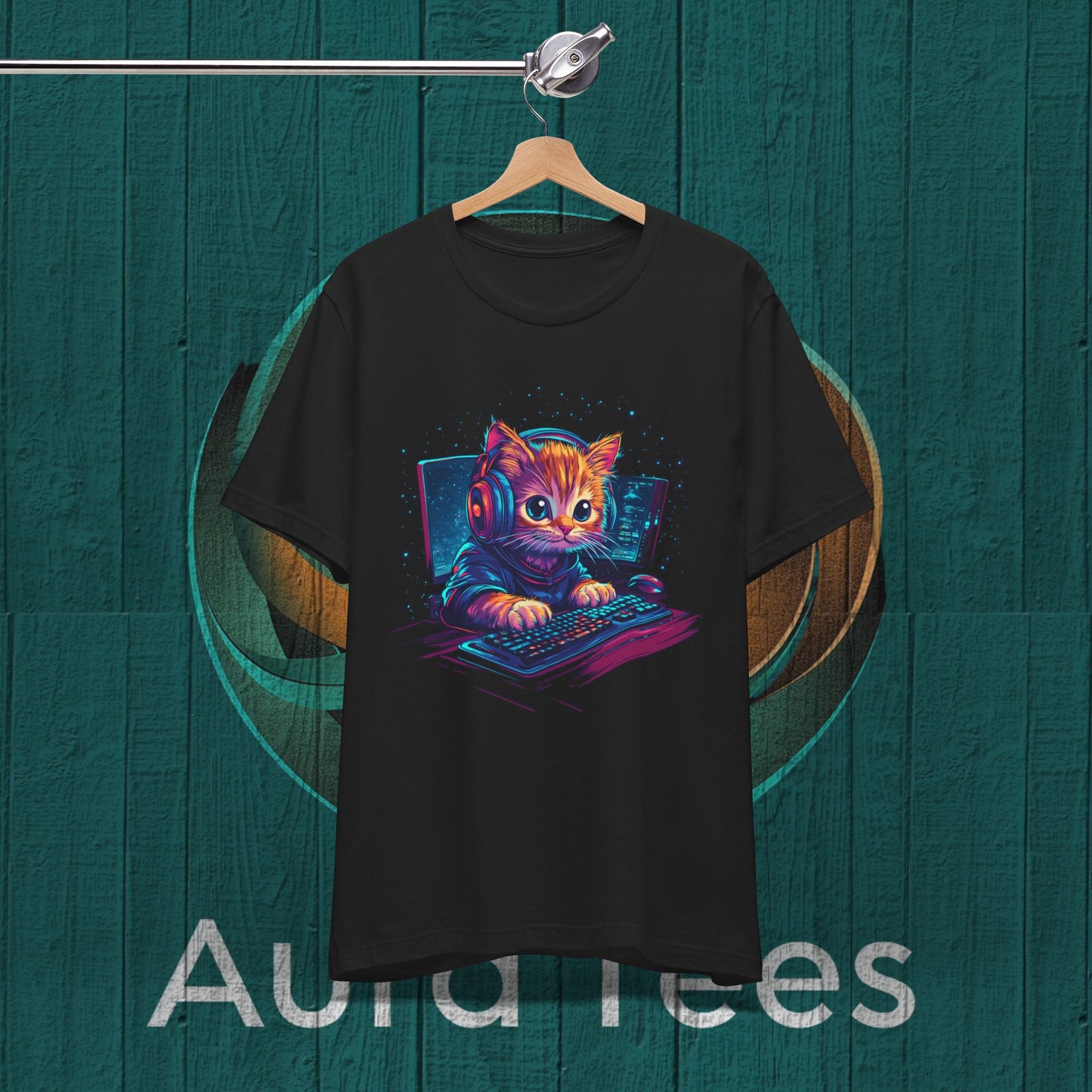 Cat gamer tee