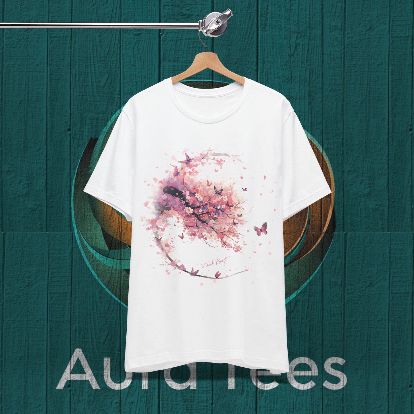 niji Pink blossoms and flight tee