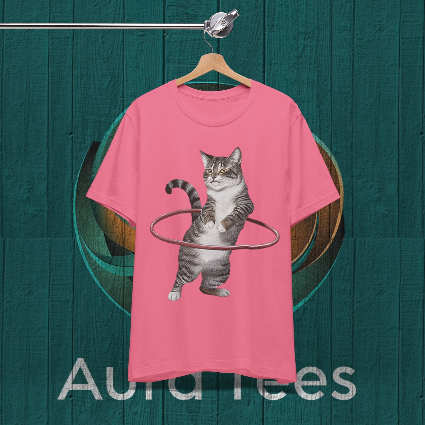 cat hula hoop tee