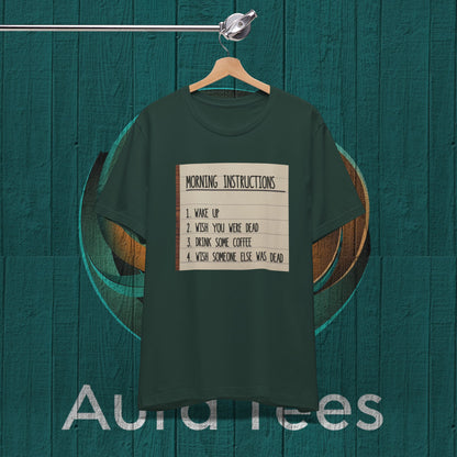coffee instructions list tee