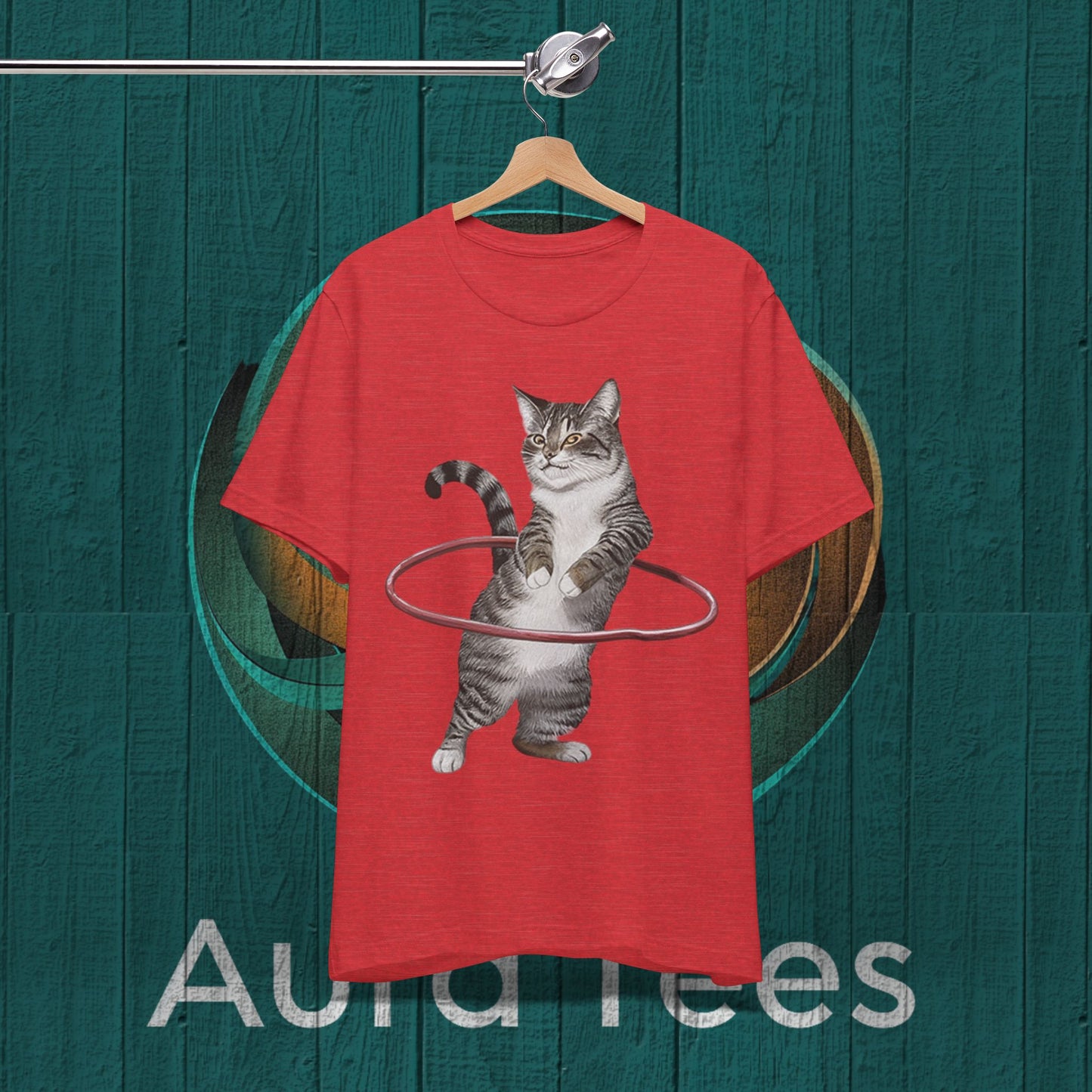 cat hula hoop tee