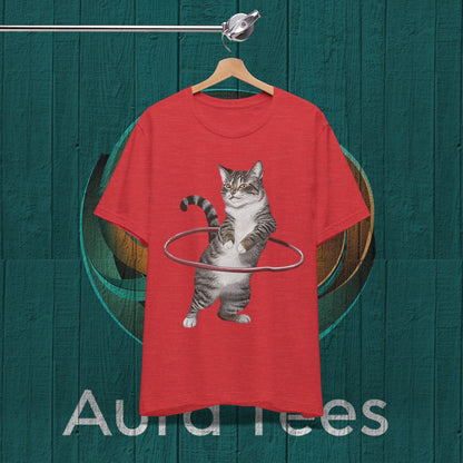 cat hula hoop tee