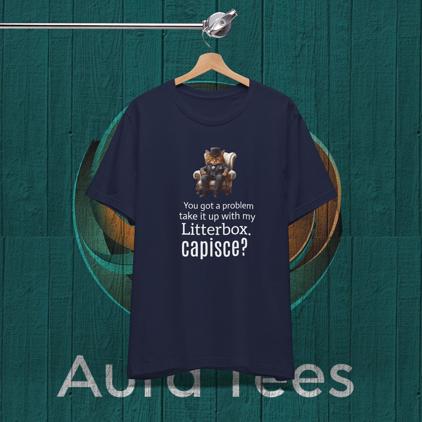 cat mafioso litter box tee