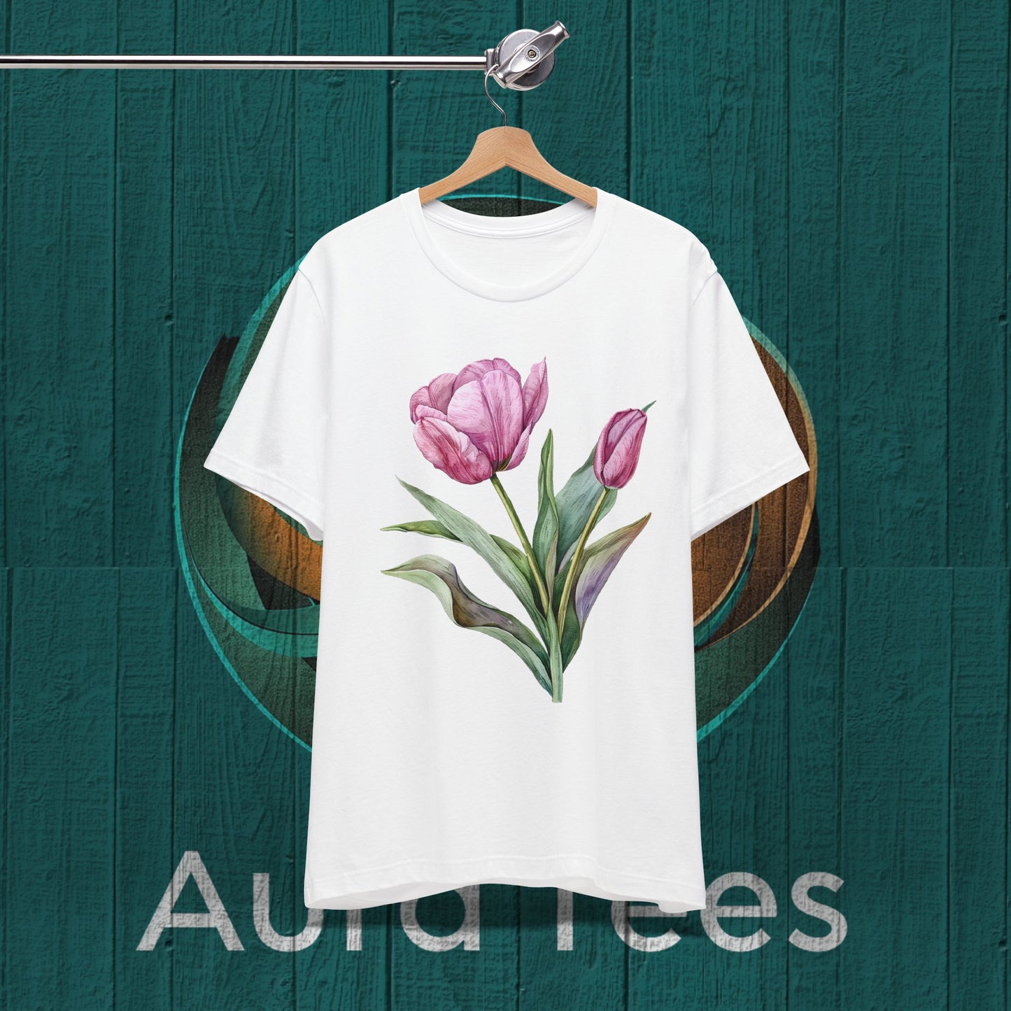 watercolor tulip tee