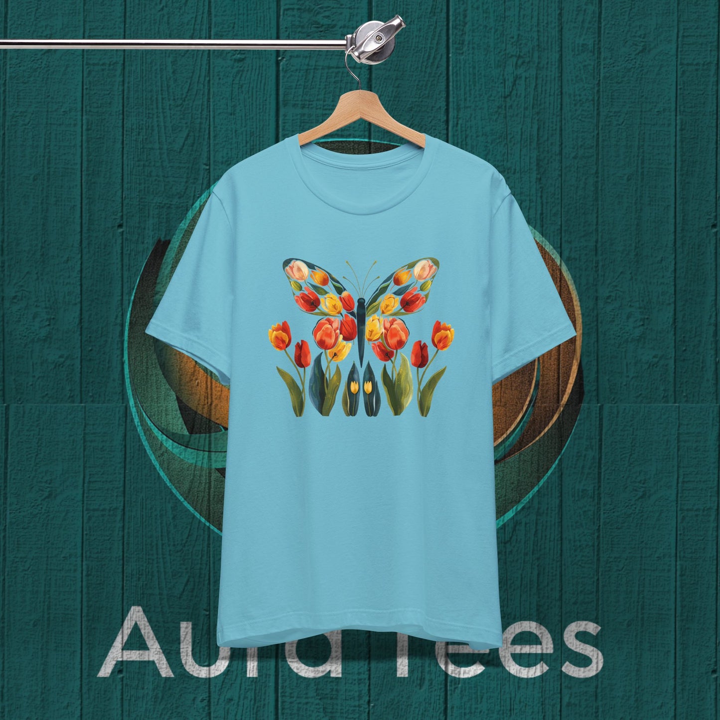 Butterfly tulips tee