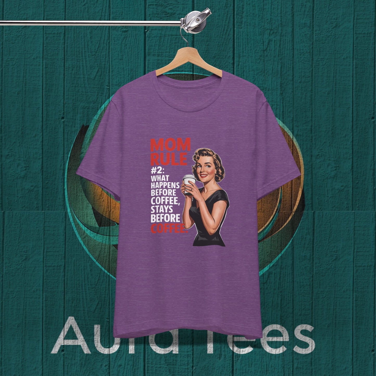 mom rule coffee tee