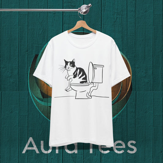 cat on the John tee