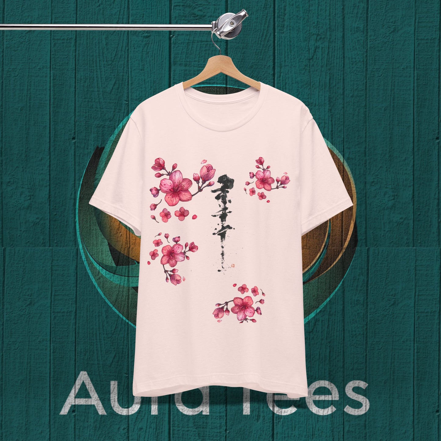 Graphic calligraphy blossom tee