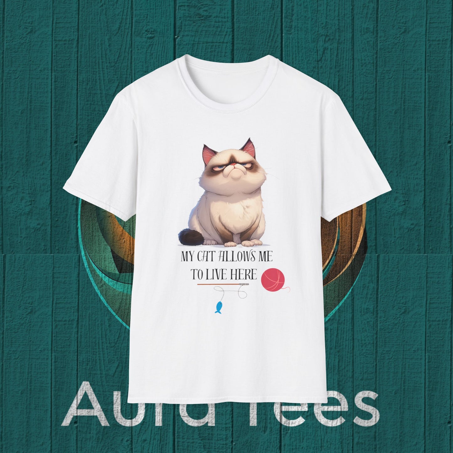 my cat allows me tee