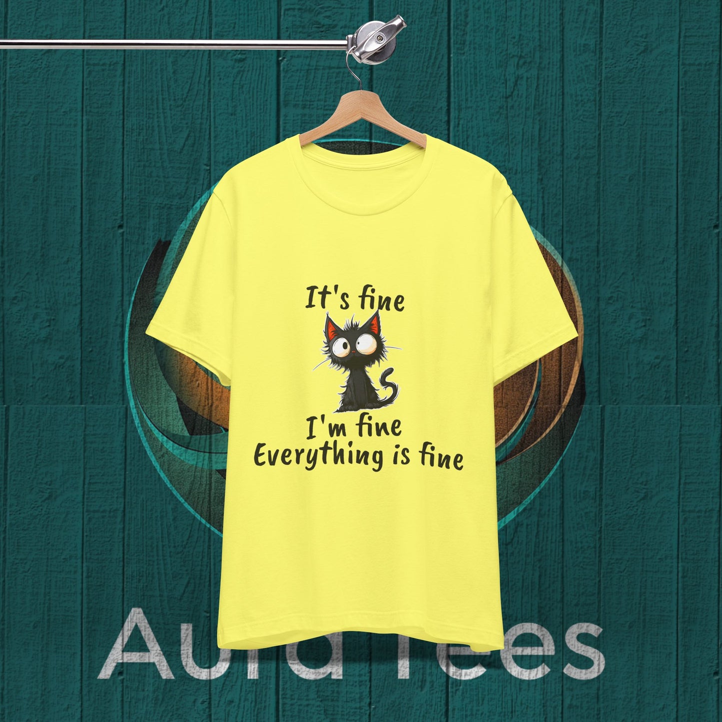 its fine I'm fine cat tee