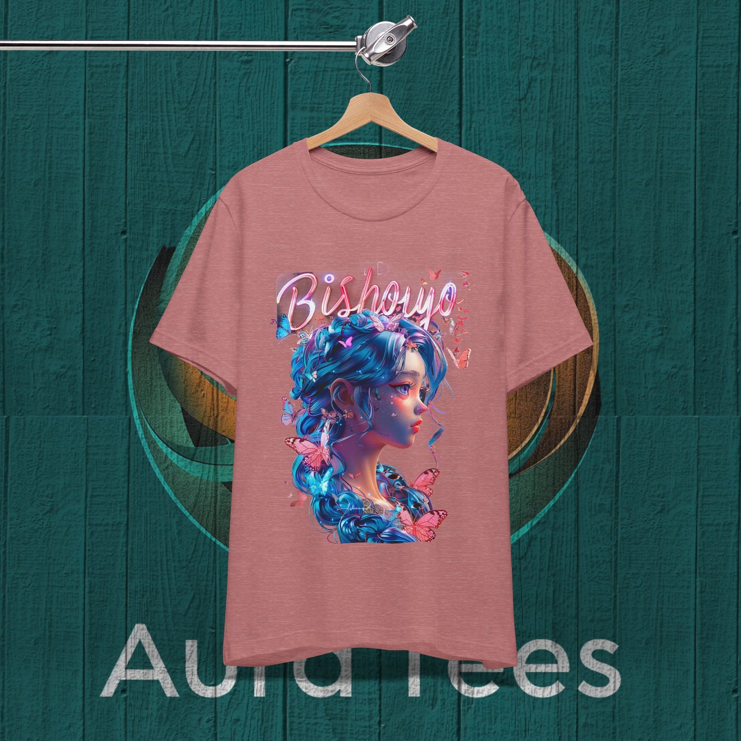 bishoujo butterfly blue tee