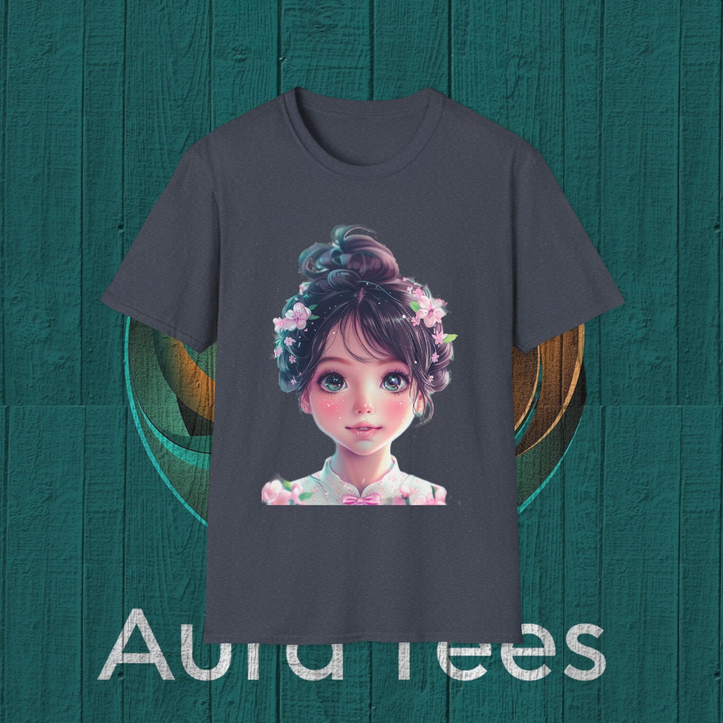 niji cute bishoujo with blossoms tee