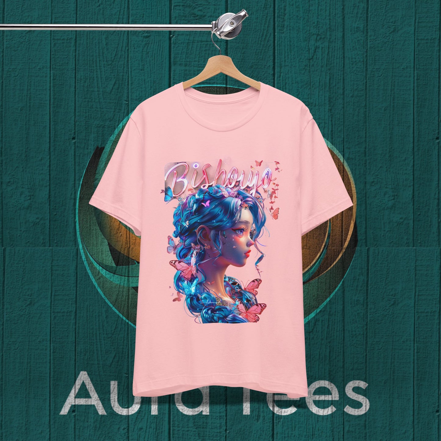 bishoujo butterfly blue tee