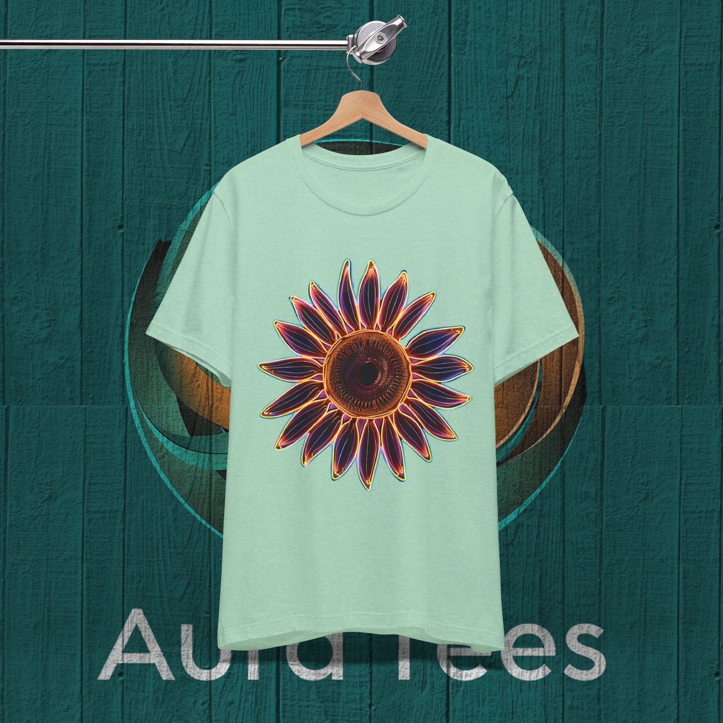 large neon sunflower tee
