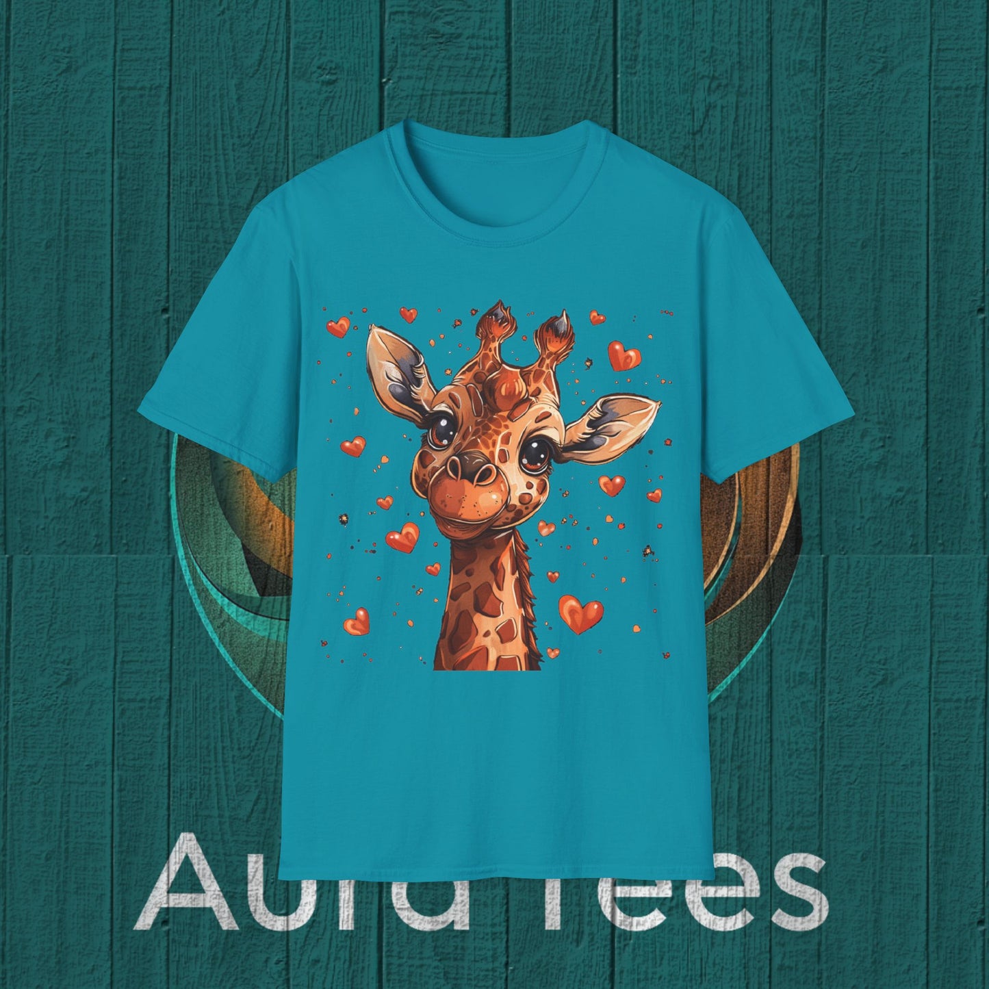 cute giraffe graphic tee