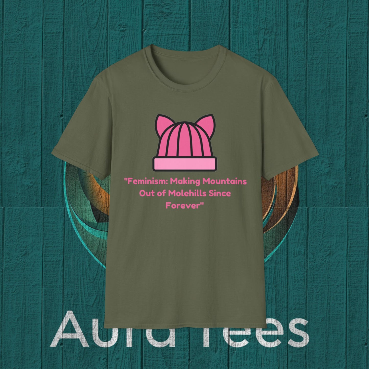 feminist mountains molehills tee