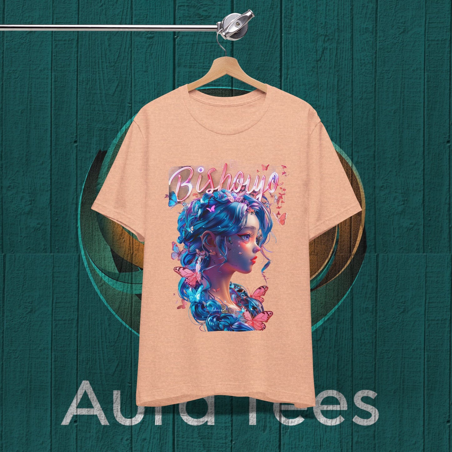 bishoujo butterfly blue tee