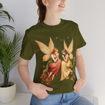vintage mucha fairie tee