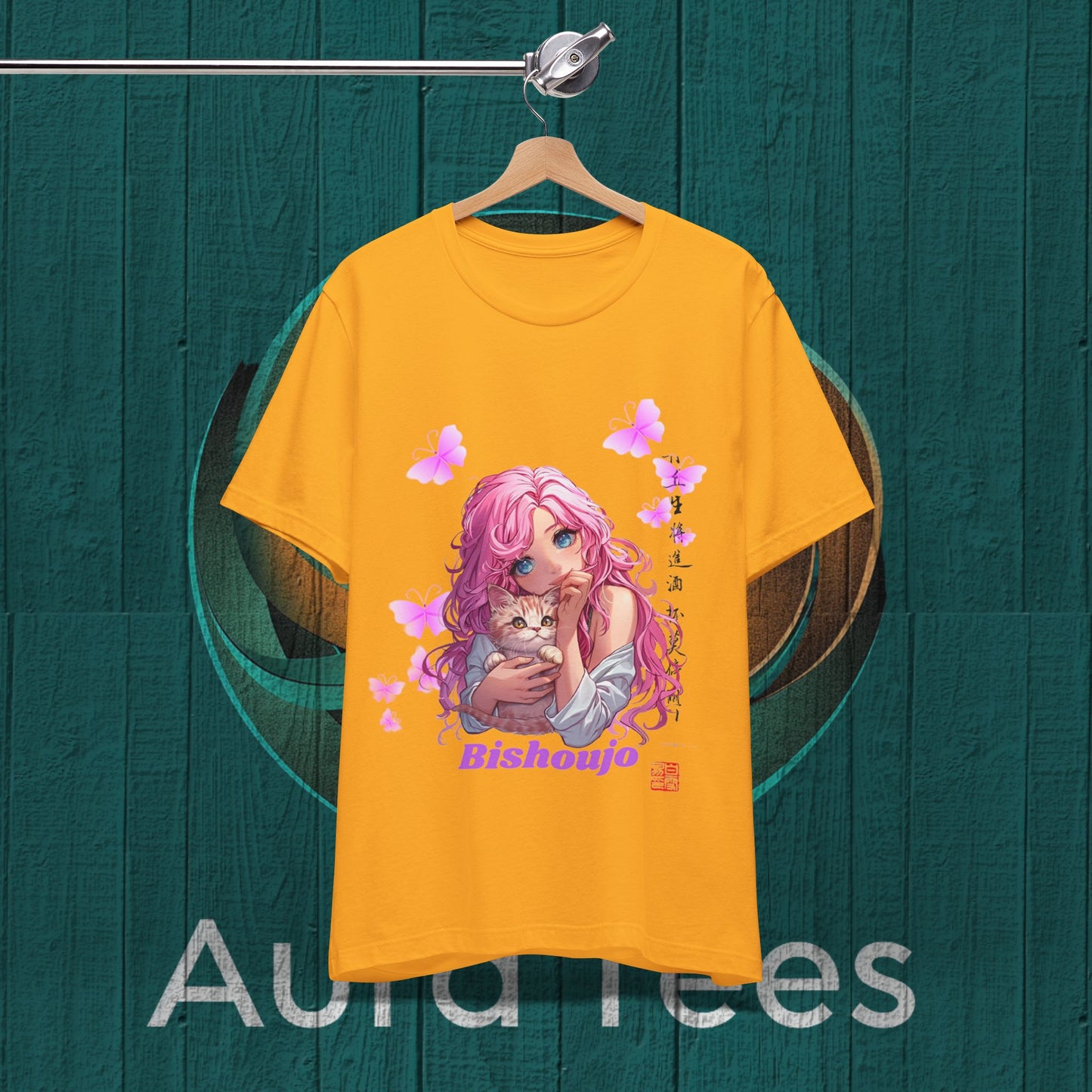 pink bishoujo kitten tee
