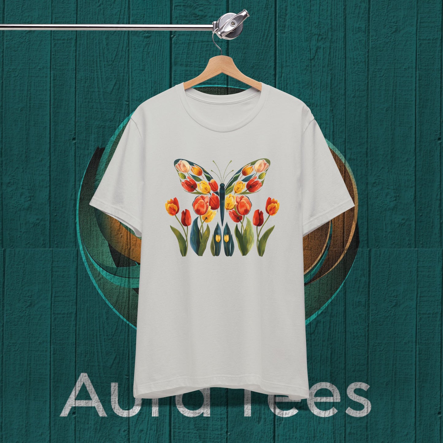 Butterfly tulips tee