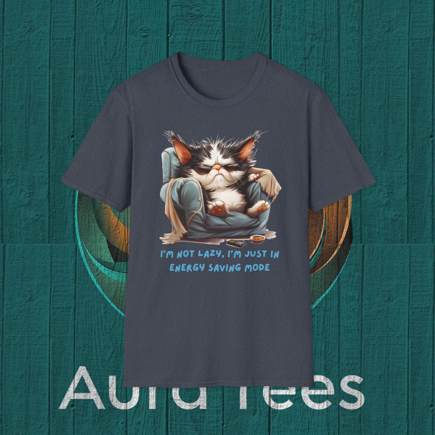 lazy cat tee