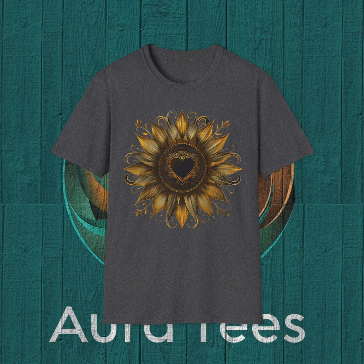 heart sunflower tee