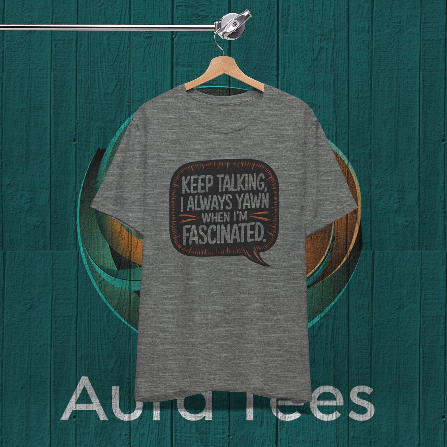 yawn sarcasm speech bubble tee