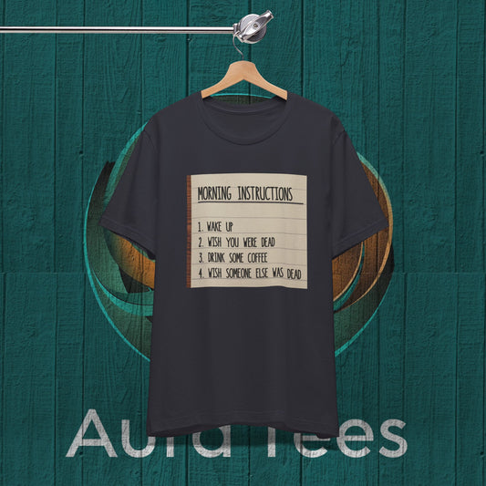 coffee instructions list tee