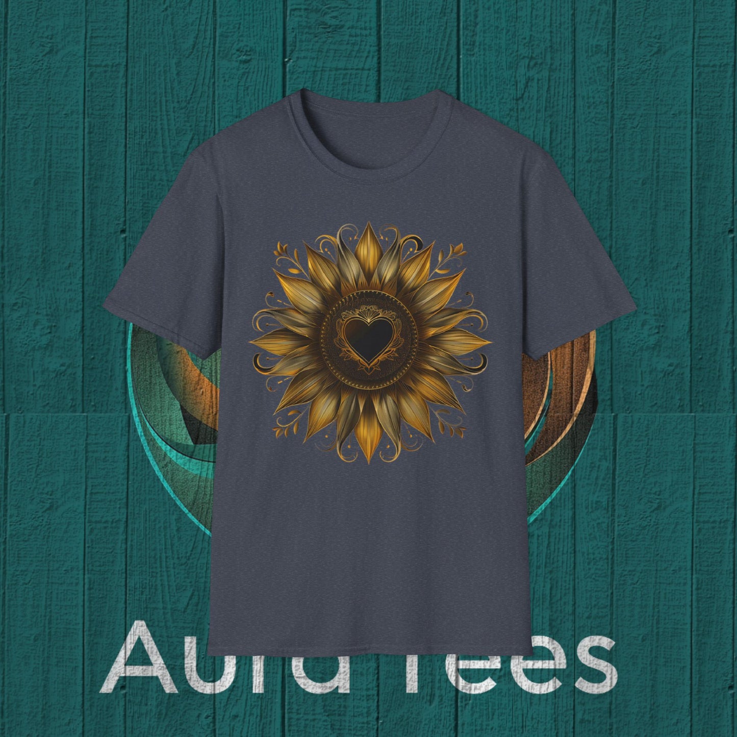 heart sunflower tee