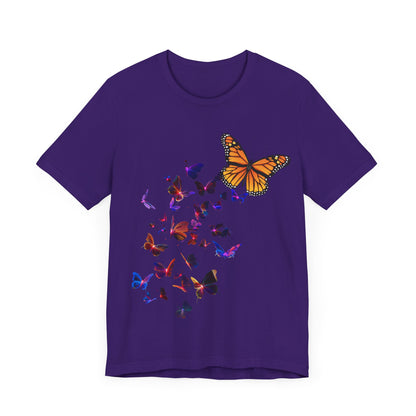 neon flock butterfly tee
