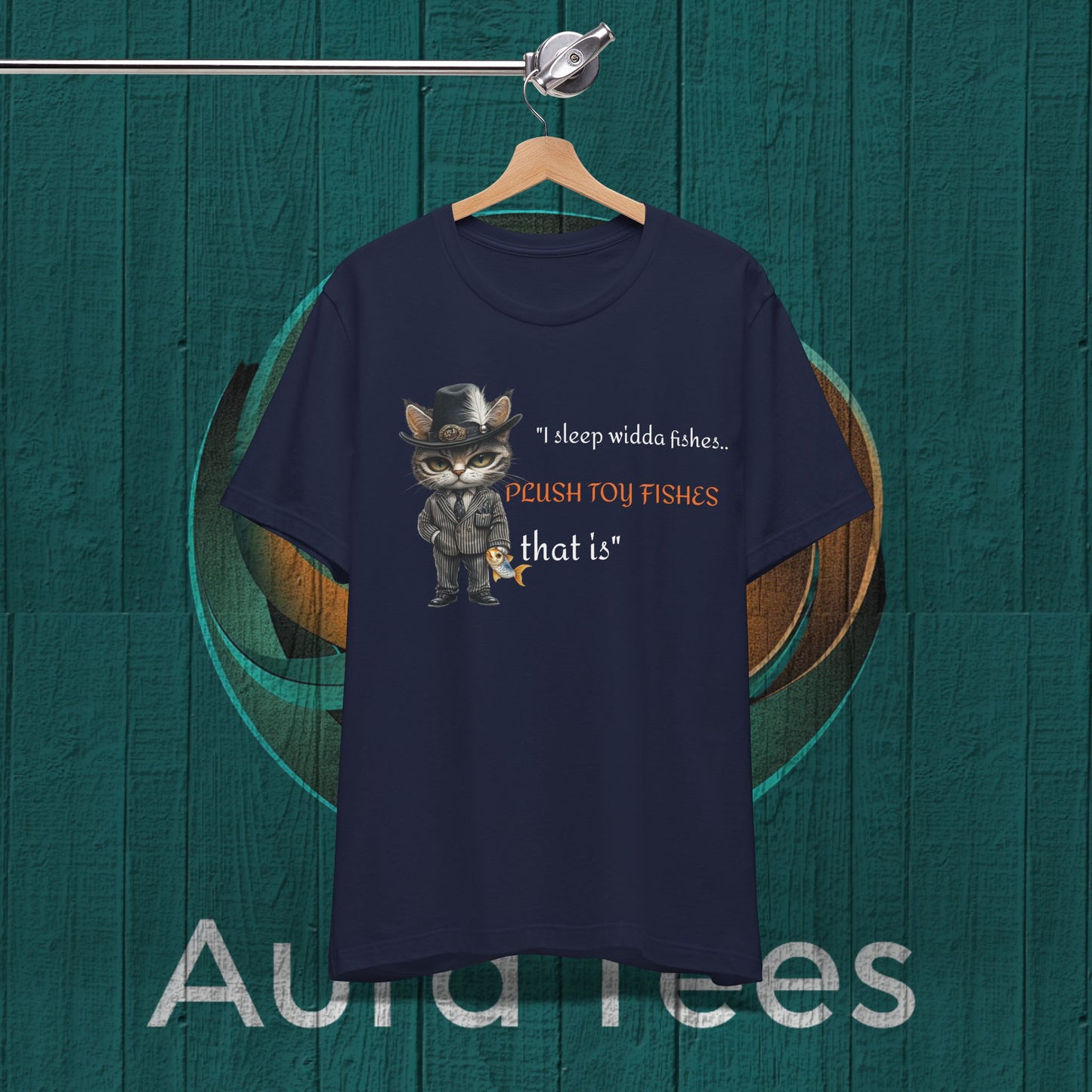 cat mafiso plush fishes tee
