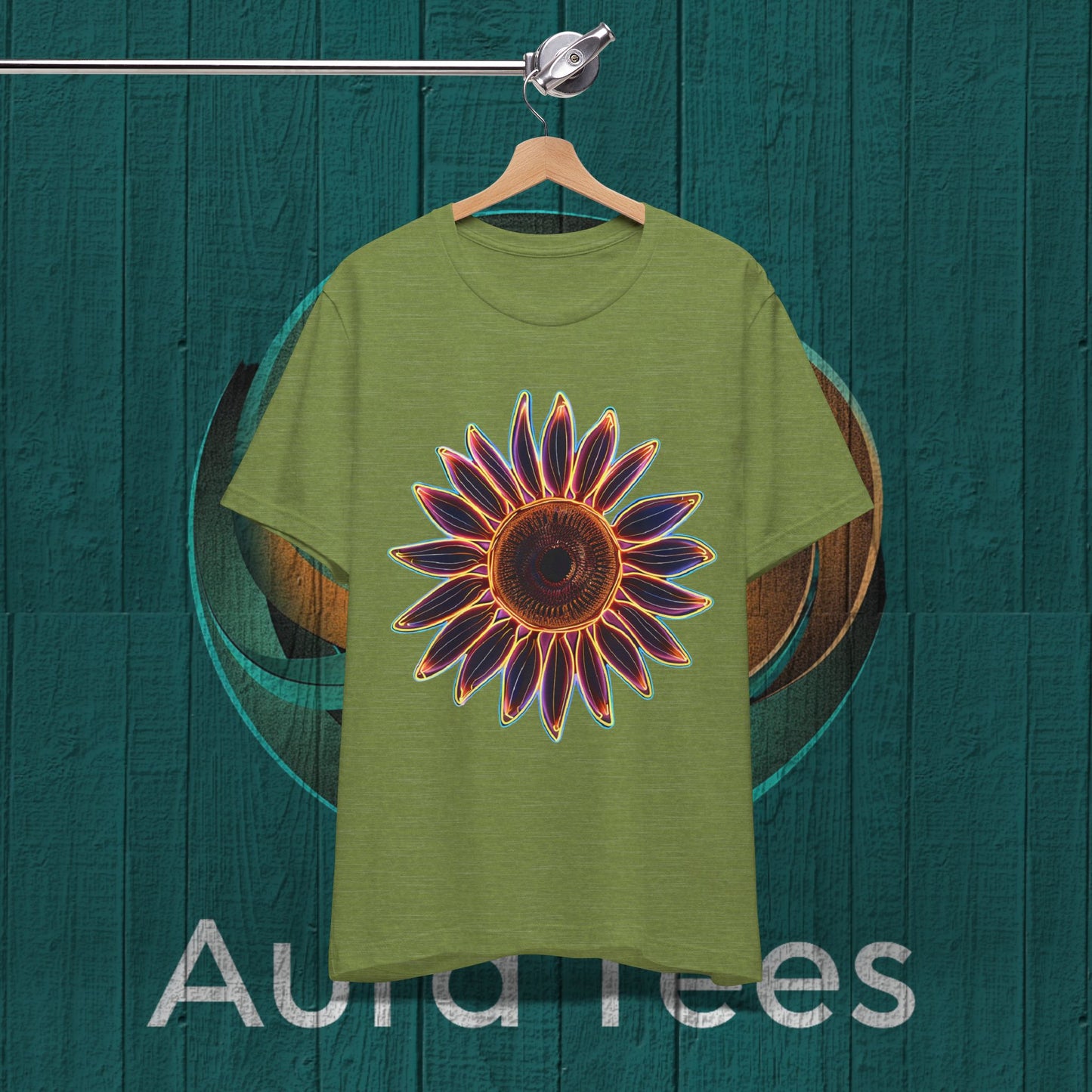 large neon sunflower tee