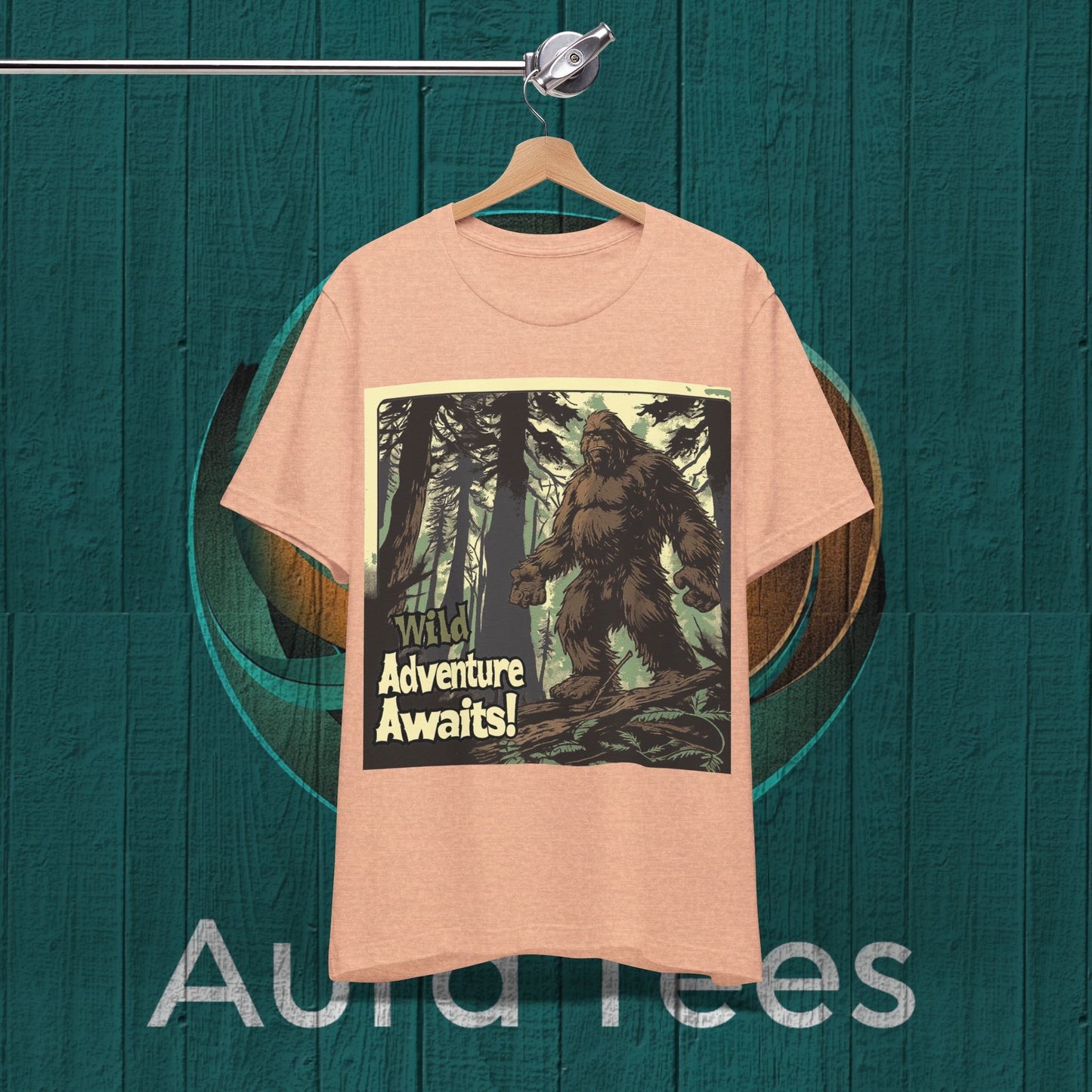 wild adventure awaits vintage poster sasquatch tee