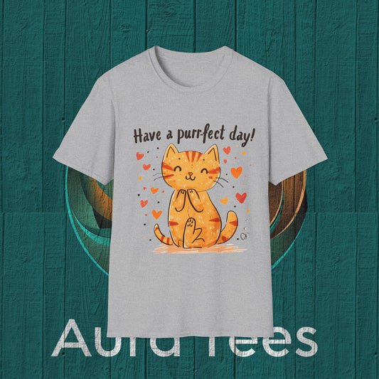 purrfect day cat tee