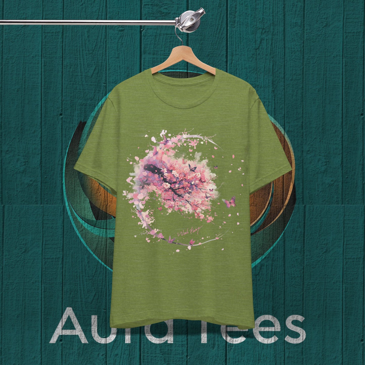 niji Pink blossoms and flight tee