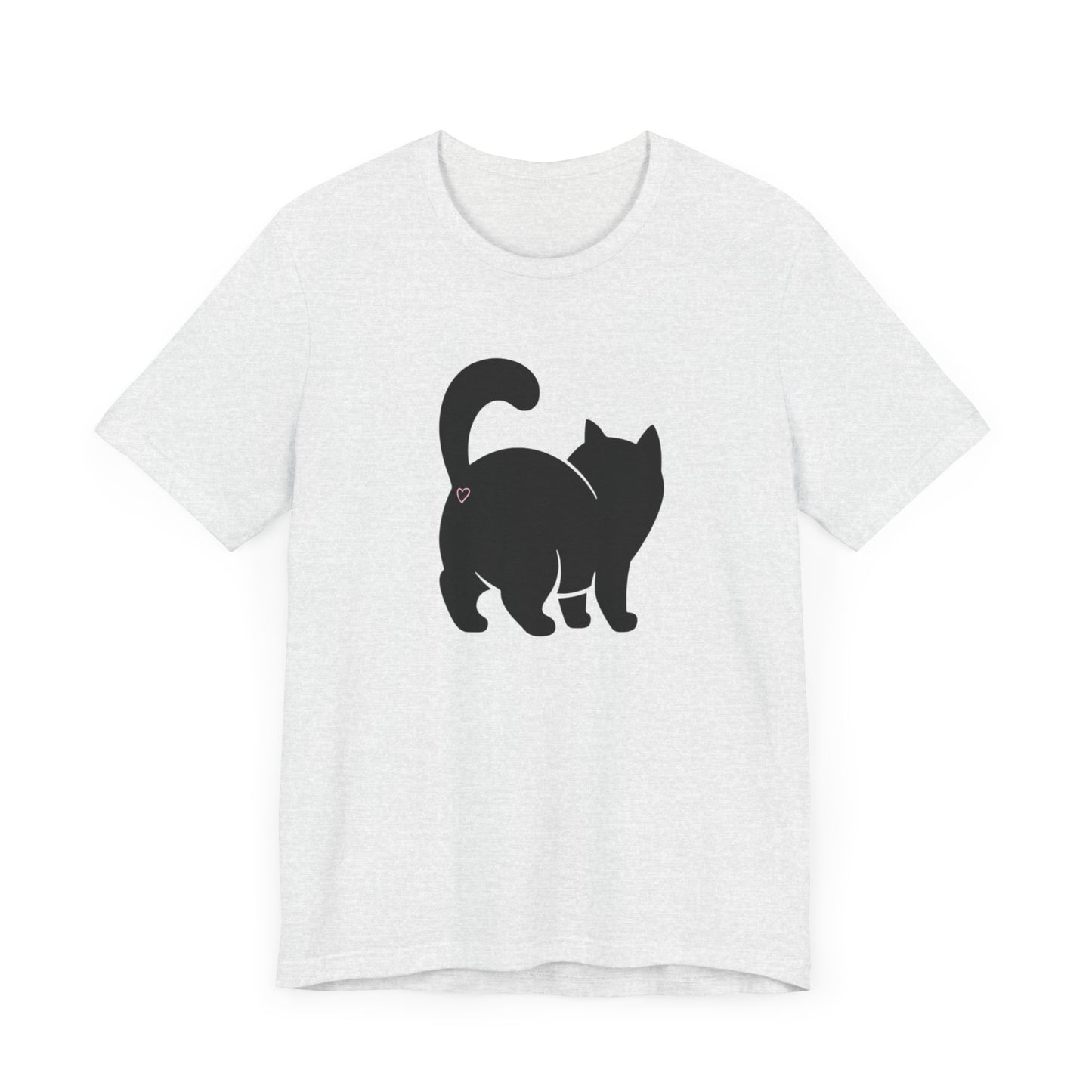 cat butt heart tee