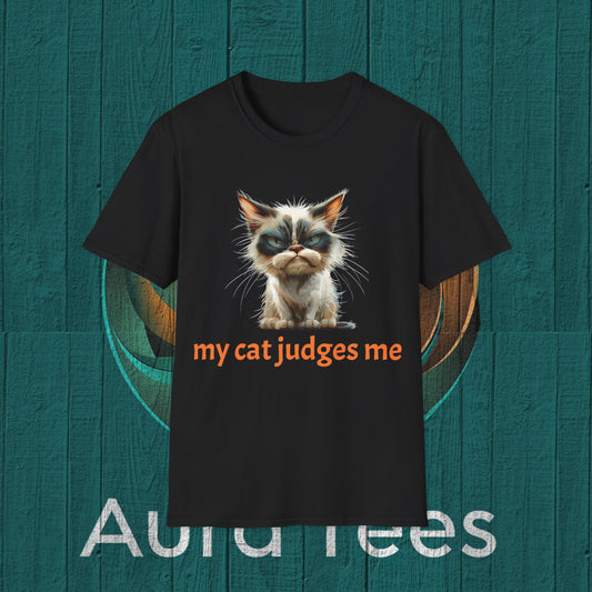 my cat judges me tee