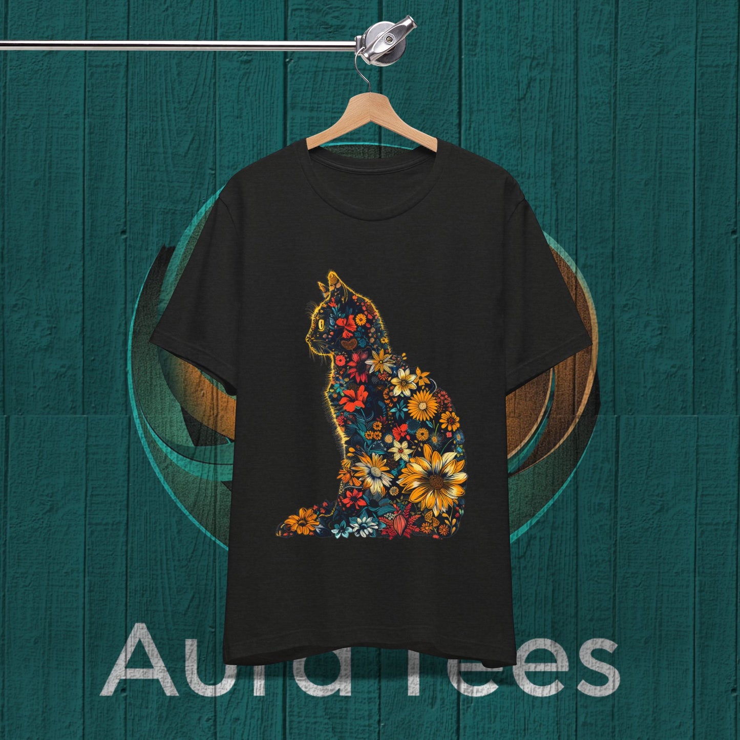 flower cat tee