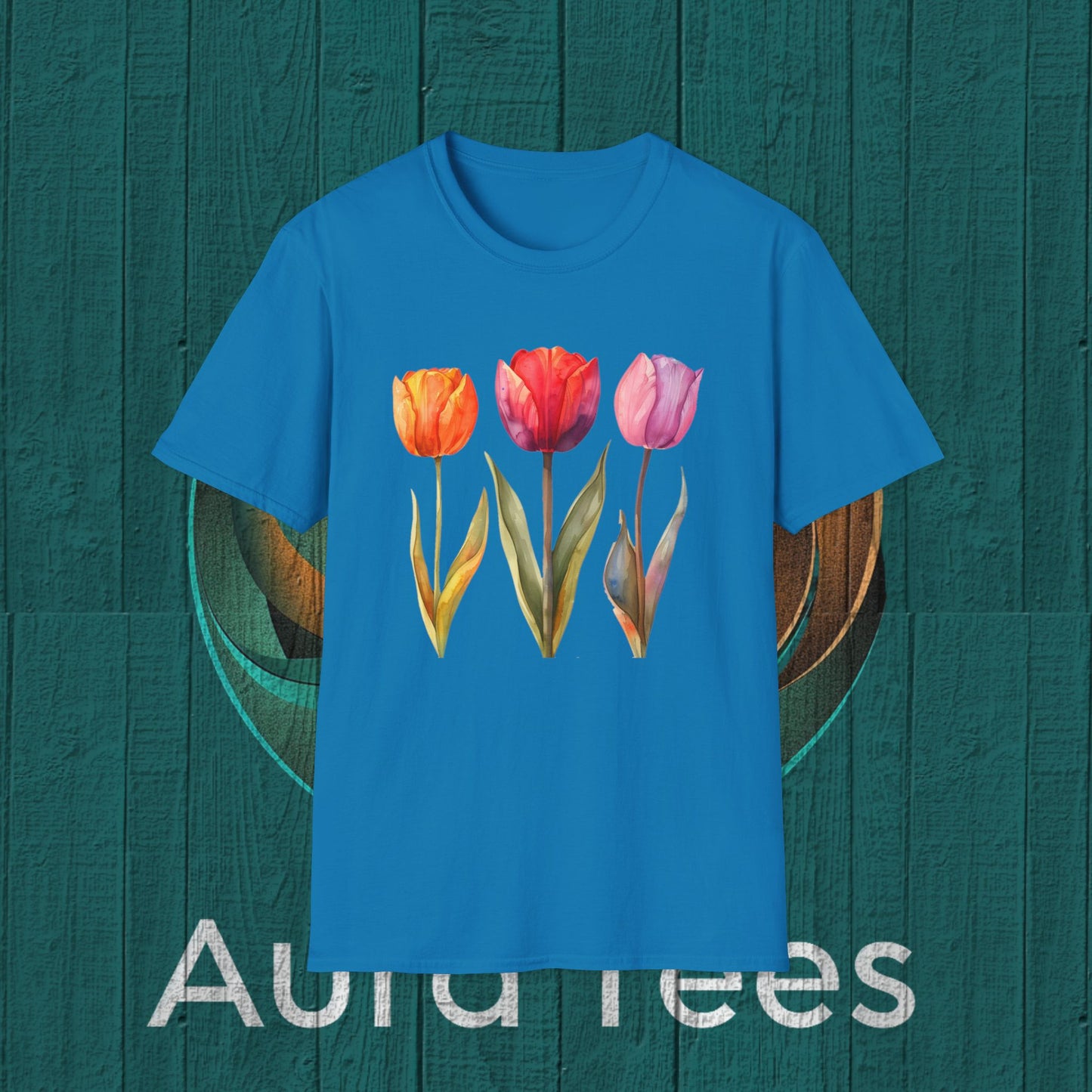 waterolor tulip tee